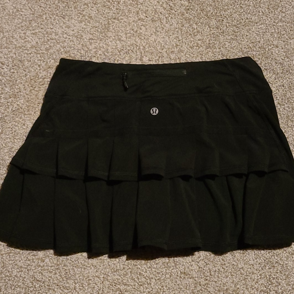 lululemon athletica Black Pleated Athletic Skort
